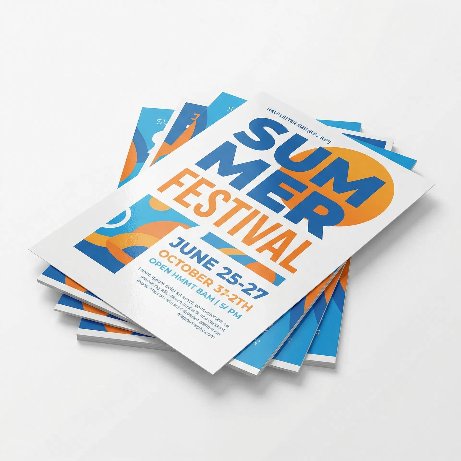 Volante Papel Couché ½ Carta (Millar)