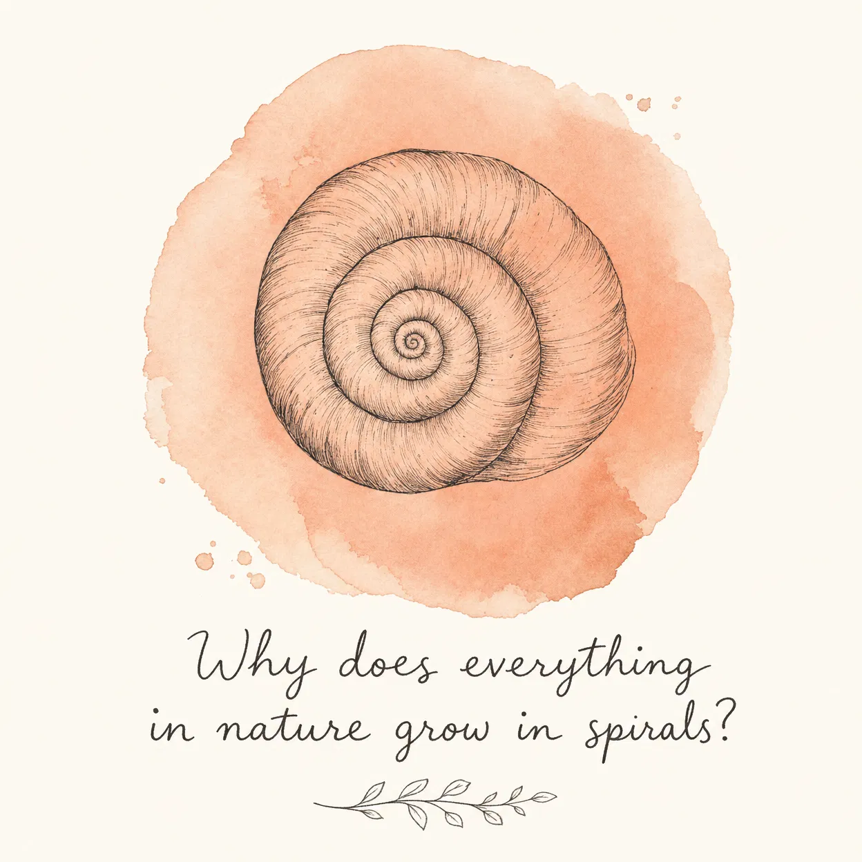 Why does everything in nature grow in spirals?