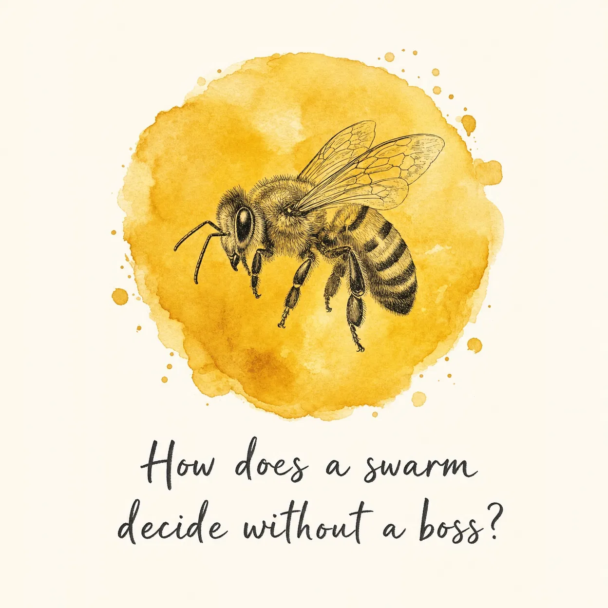 How does a swarm decide without a boss?