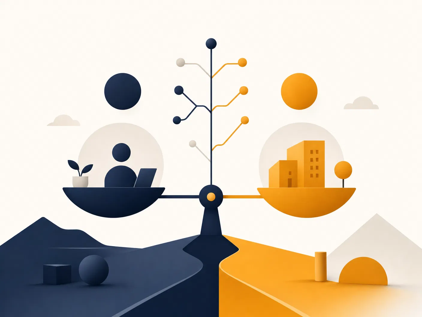 Startup decision illustration