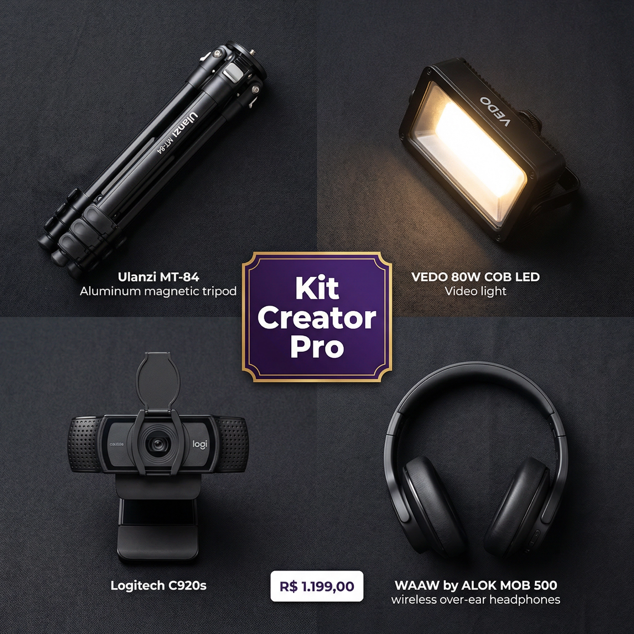 Kit Creator Pro — Setup Completo para Streaming e YouTube