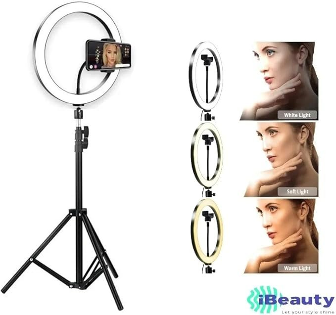 Kit Completo Ring Light Com Tripé Dimmer Youtuber Selfie Pro