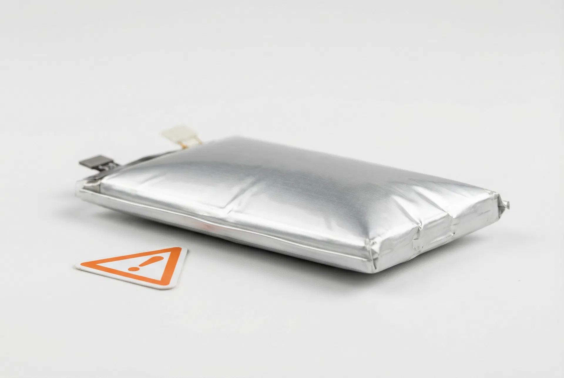 Aufgeblähter Lithium-Akku – Brandgefahr