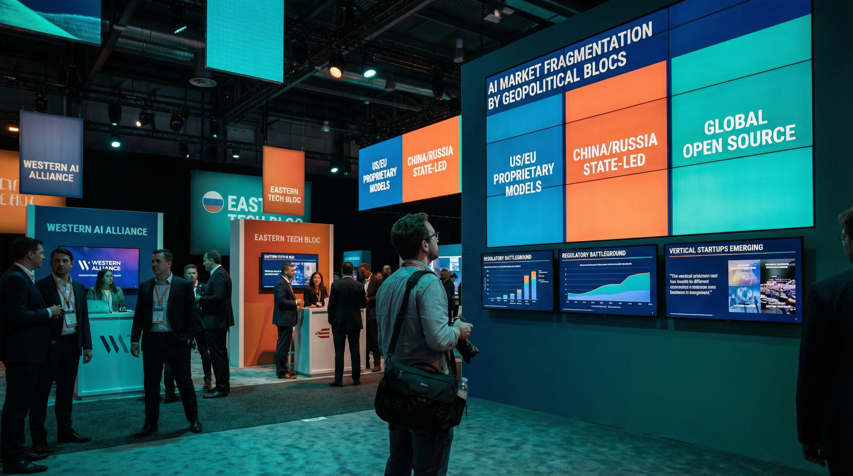 O mercado de IA se fragmenta por bloco e a regulação vira campo de batalha