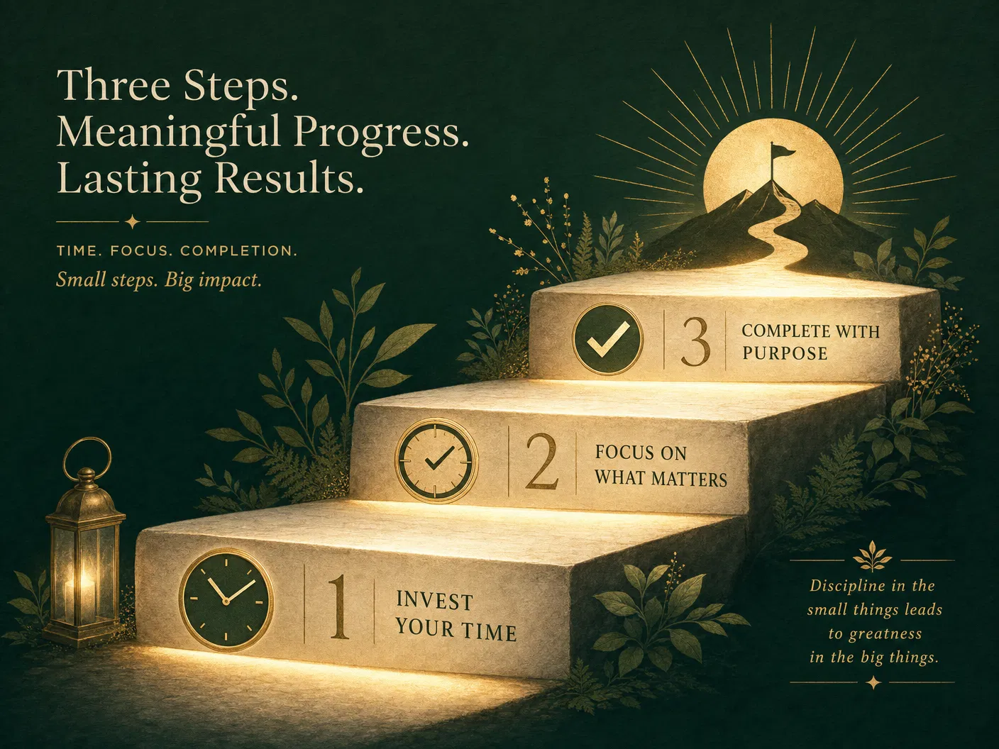 Three steps to success