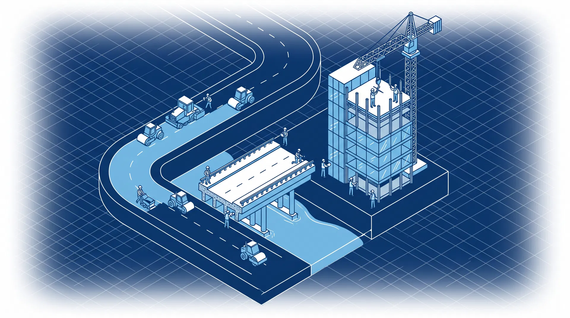 建設事業のイメージイラスト