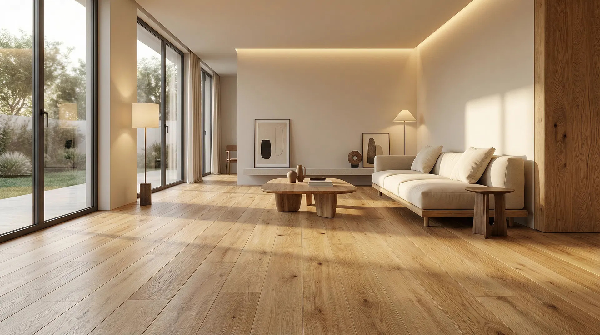 Piso Laminado Click Carvalho Natural 8mm com Resistência Hydroseal — PVS Decore São José dos Pinhais