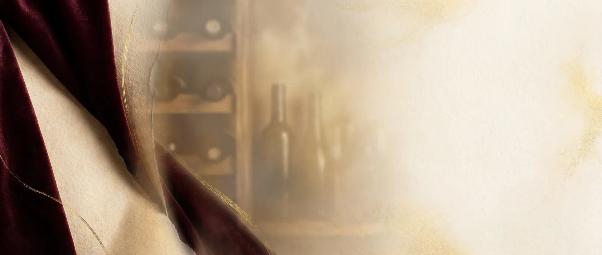 Abstract burgundy and cream cellar-inspired texture banner