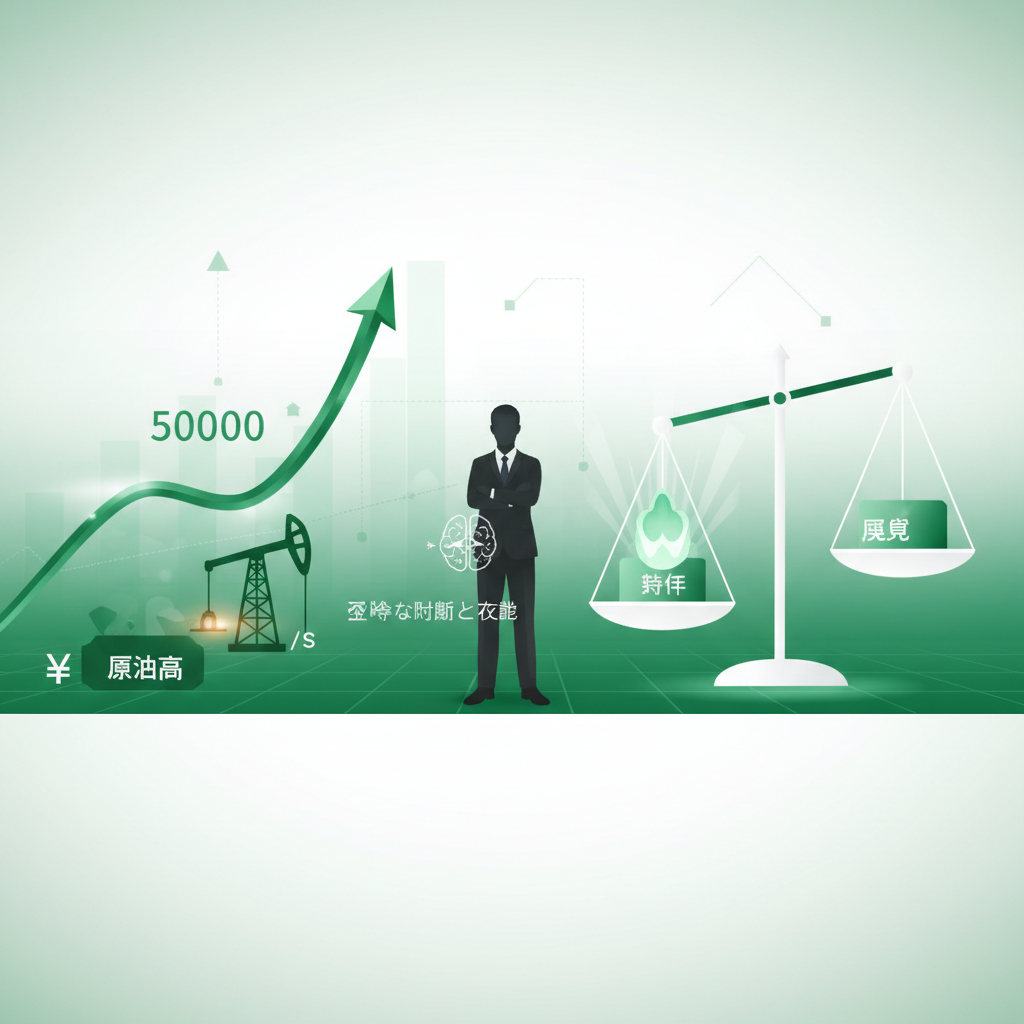 日経平均5万円台、原油高、円安…「期待」と「現実」が交錯する市場で、投資家が取るべき冷静な判断と行動