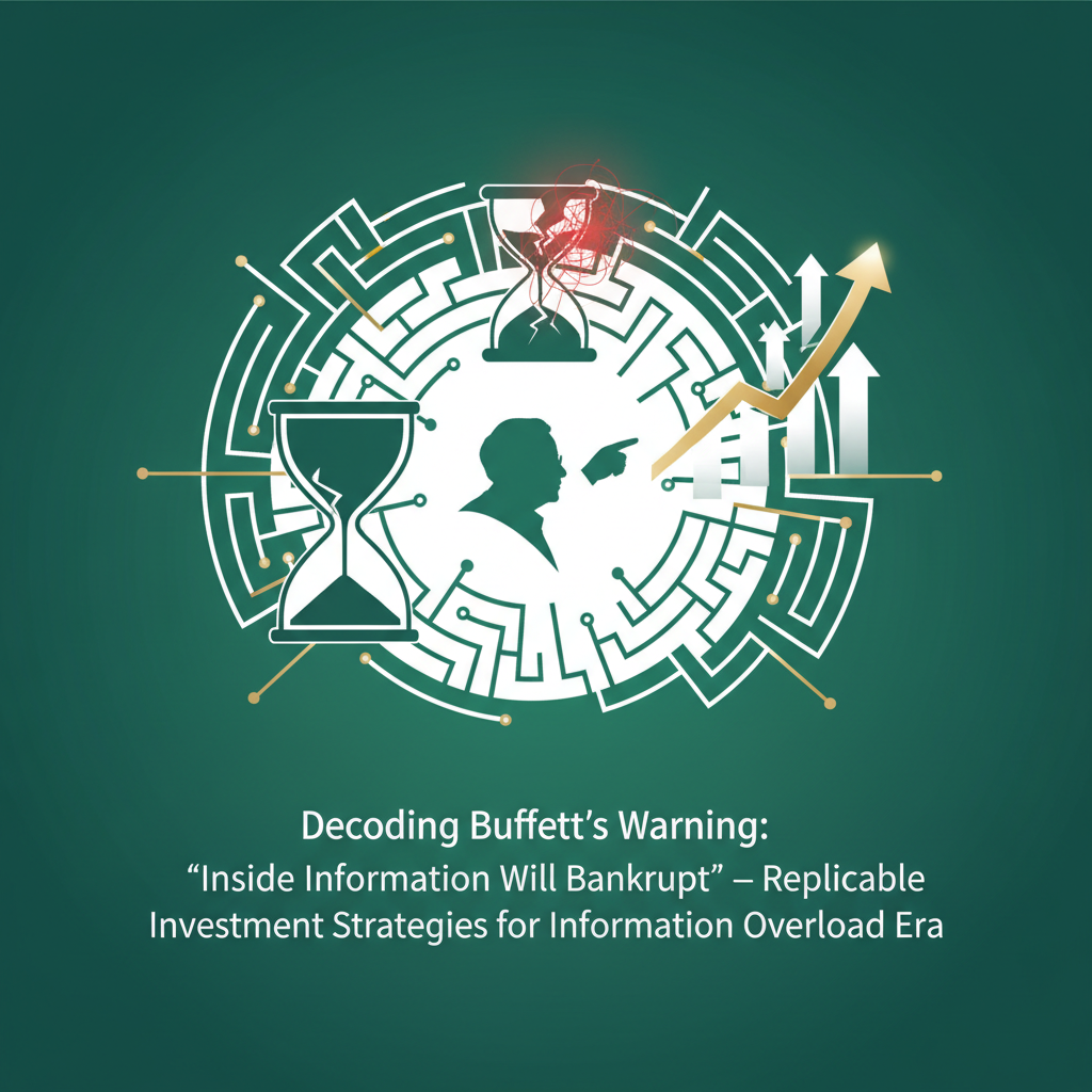 バフェットの警告「内部情報で破産する」の真意とは？情報過多時代を生き抜く再現性のある投資戦略