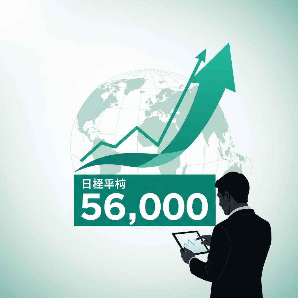 日経平均56,000円台の衝撃！地政学リスク解消で市場大暴騰、今こそ冷静な投資戦略を
