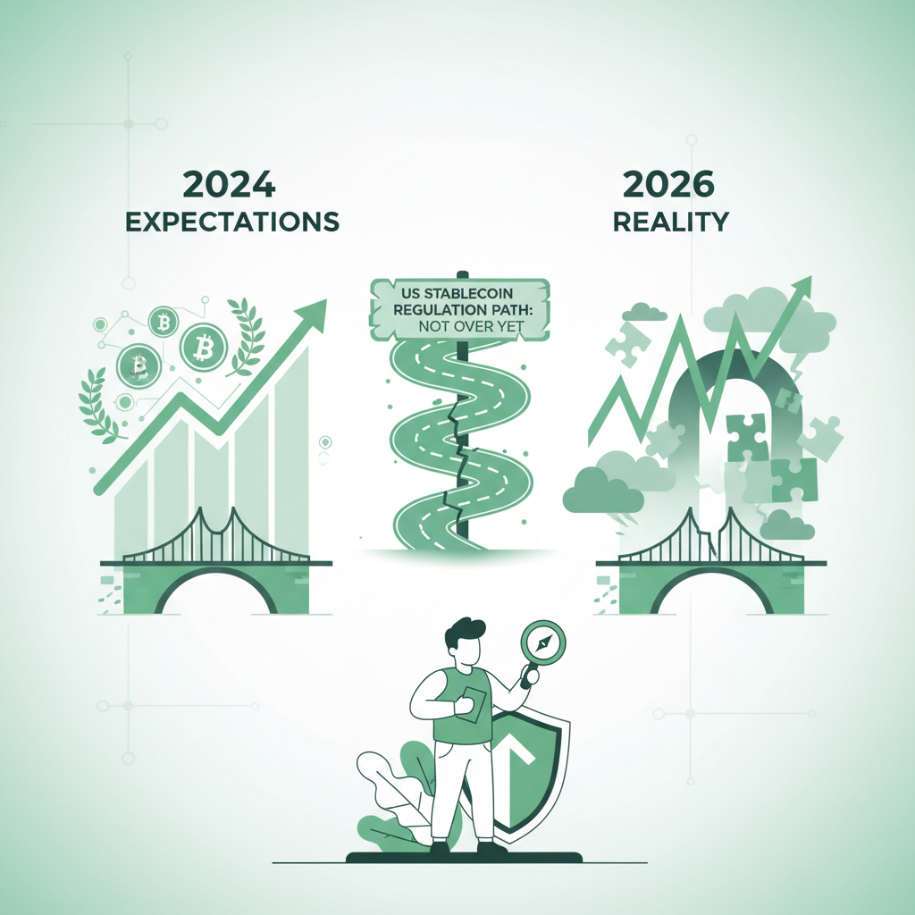 2024年の期待と2026年の現実：米ステーブルコイン規制の「まだ終わらない」道のりと、不確実な時代を賢く乗り切る投資家の視点