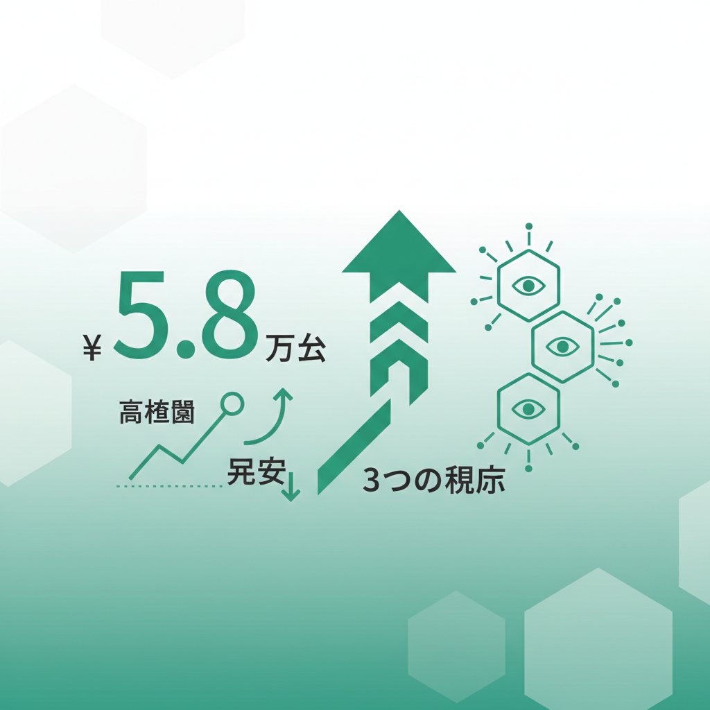 日経平均5.8万円台！高値圏と円安が続く日本市場で「賢く」投資を続けるための3つの視点