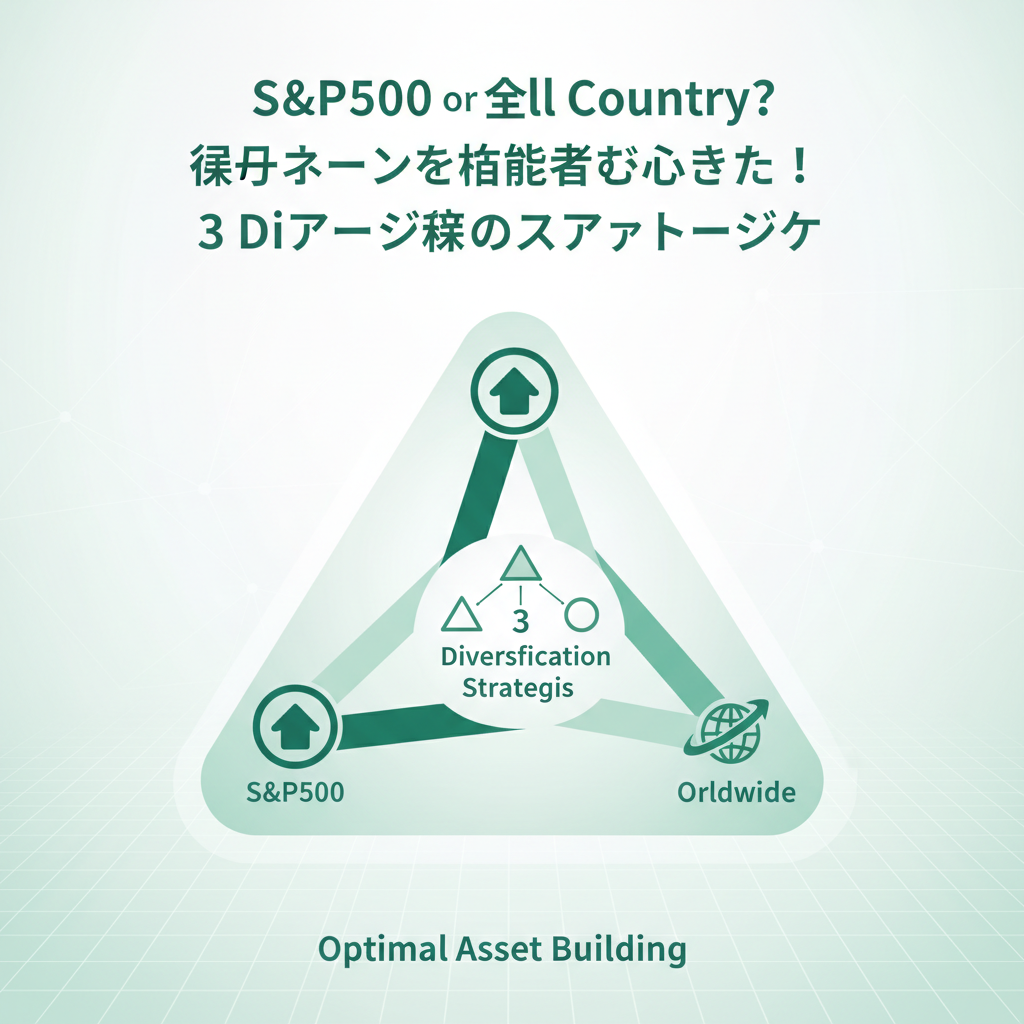 S&P500かオルカンか迷ったら？投資初心者必見！3つの分散戦略であなたに最適な資産形成