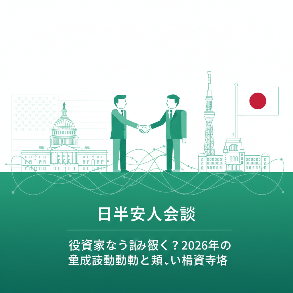 日米要人会談、投資家はどう読み解く？2026年の経済動向と賢い投資戦略