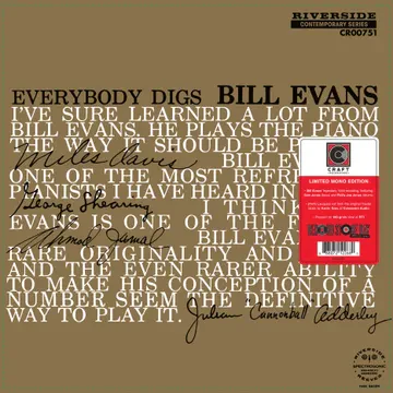 Bill Evans Trio - Everybody Digs (RSD)