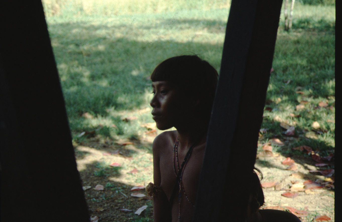 Portrait of an Indigenous Child in Partial Shade
