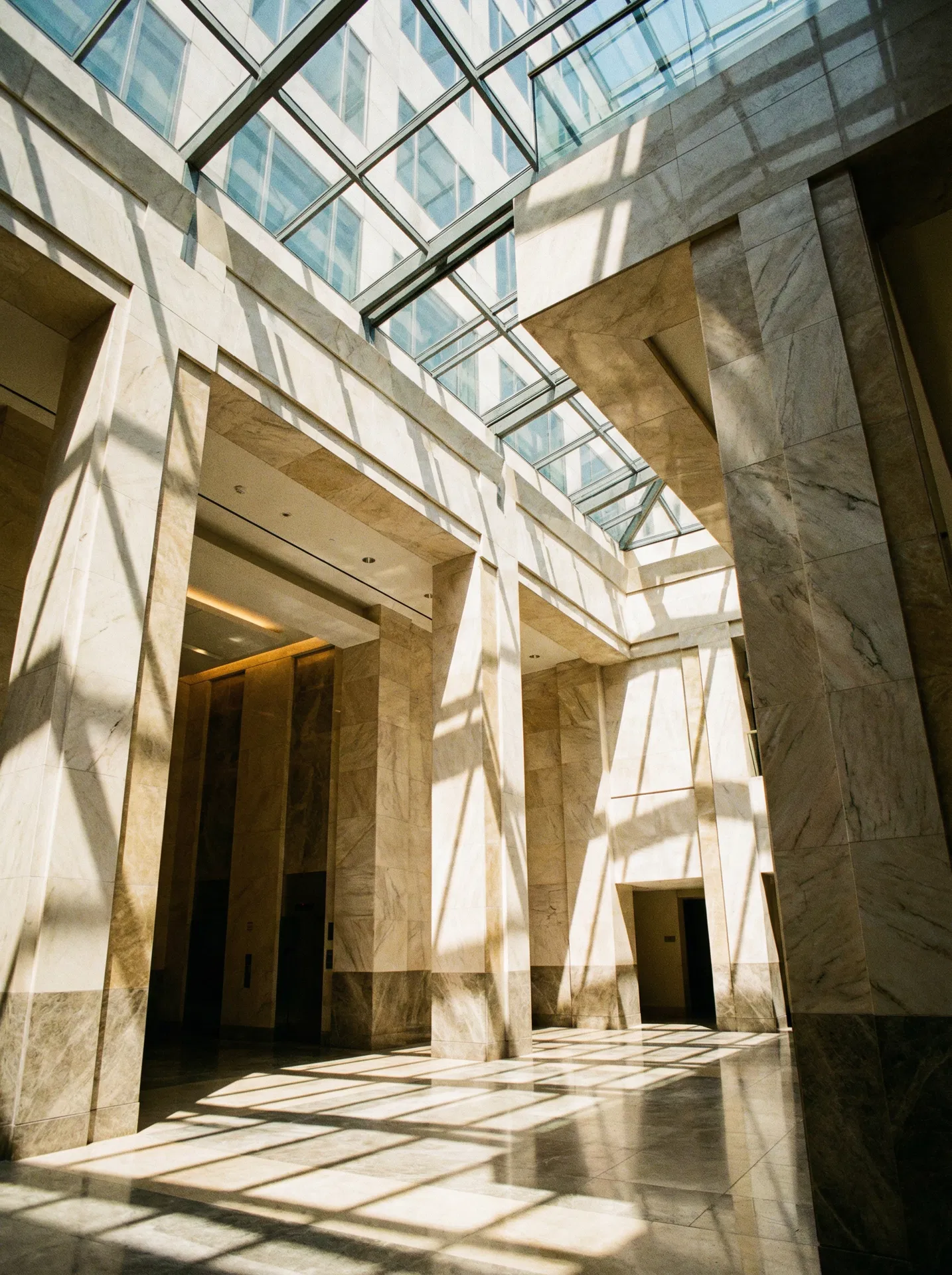 Modern corporate atrium