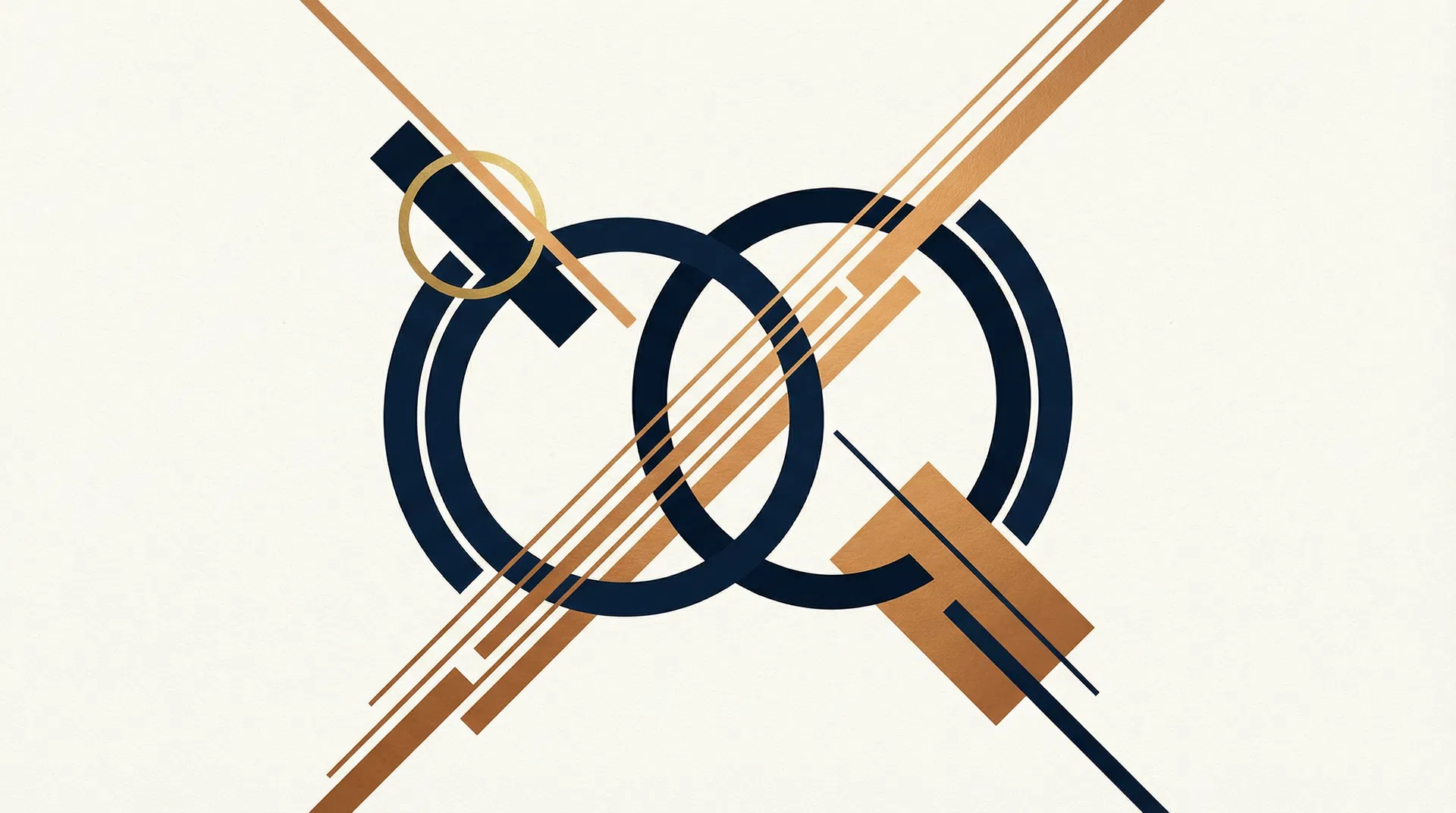 Geometric abstract composition