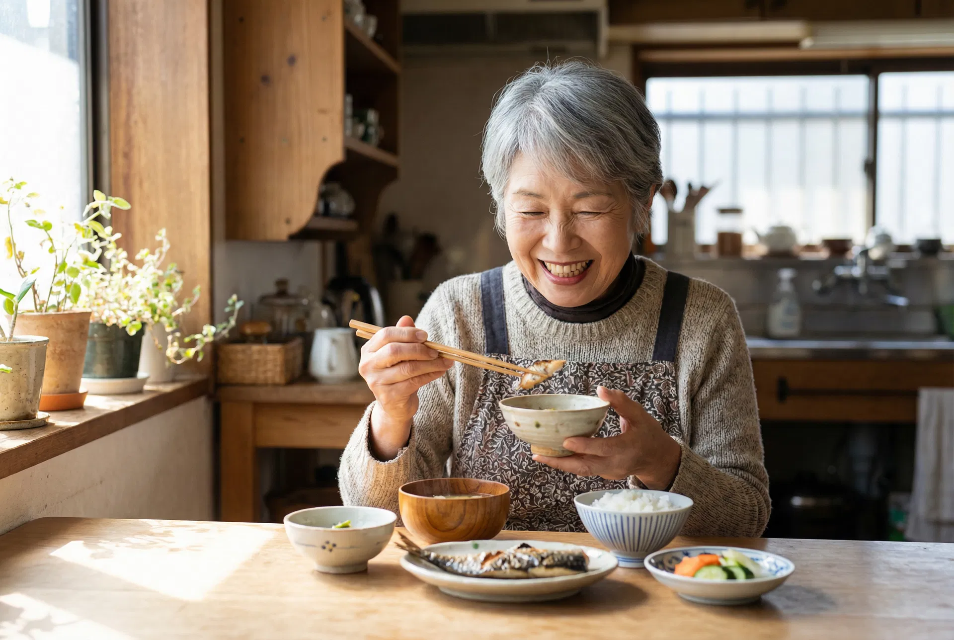 ワタミの宅食ダイレクトを楽しむ様子