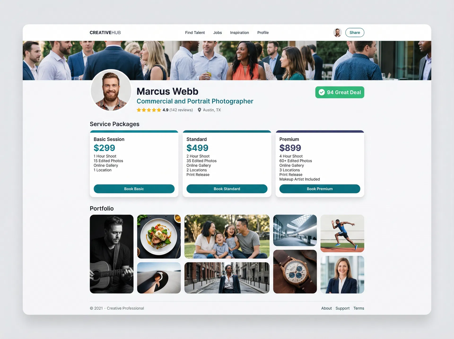 APCHR creative storefront profile mockup