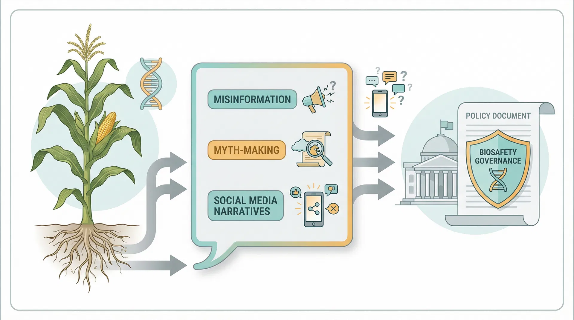 The Infodemic Economy of GMO Narratives: Misinformation, Myth-Making, and Implications for Biosafety Governance