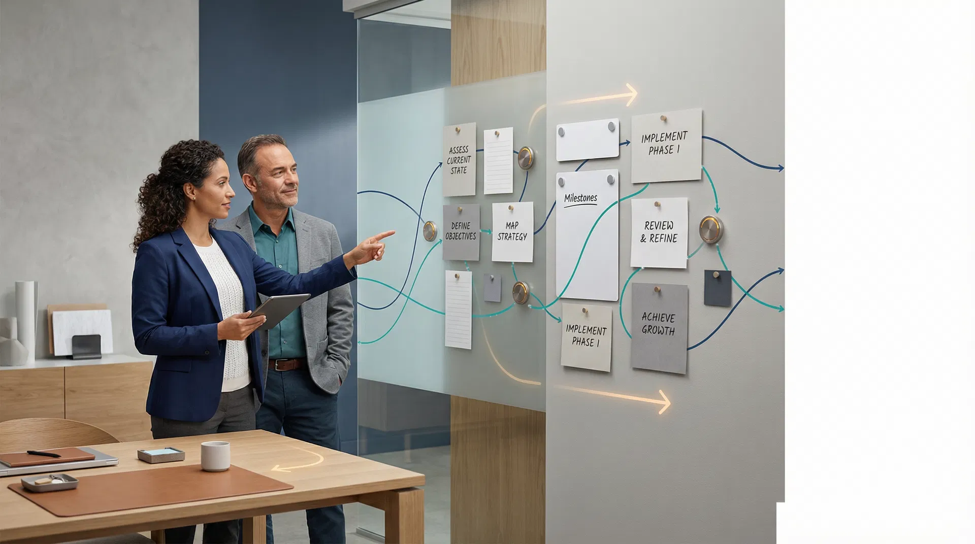 Strategic wayfinding visual for C2C Services
