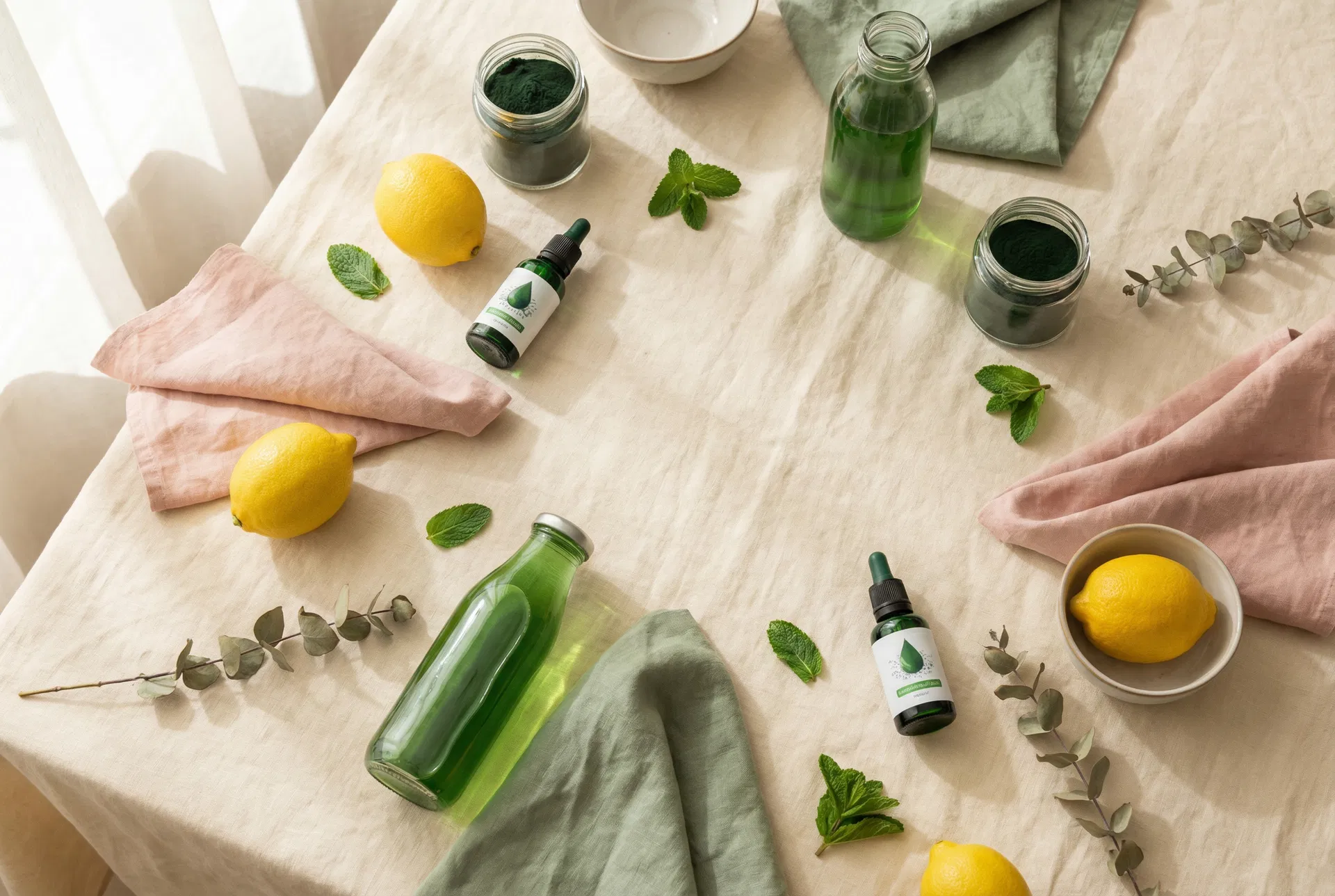 Chlo natural ingredients flat lay