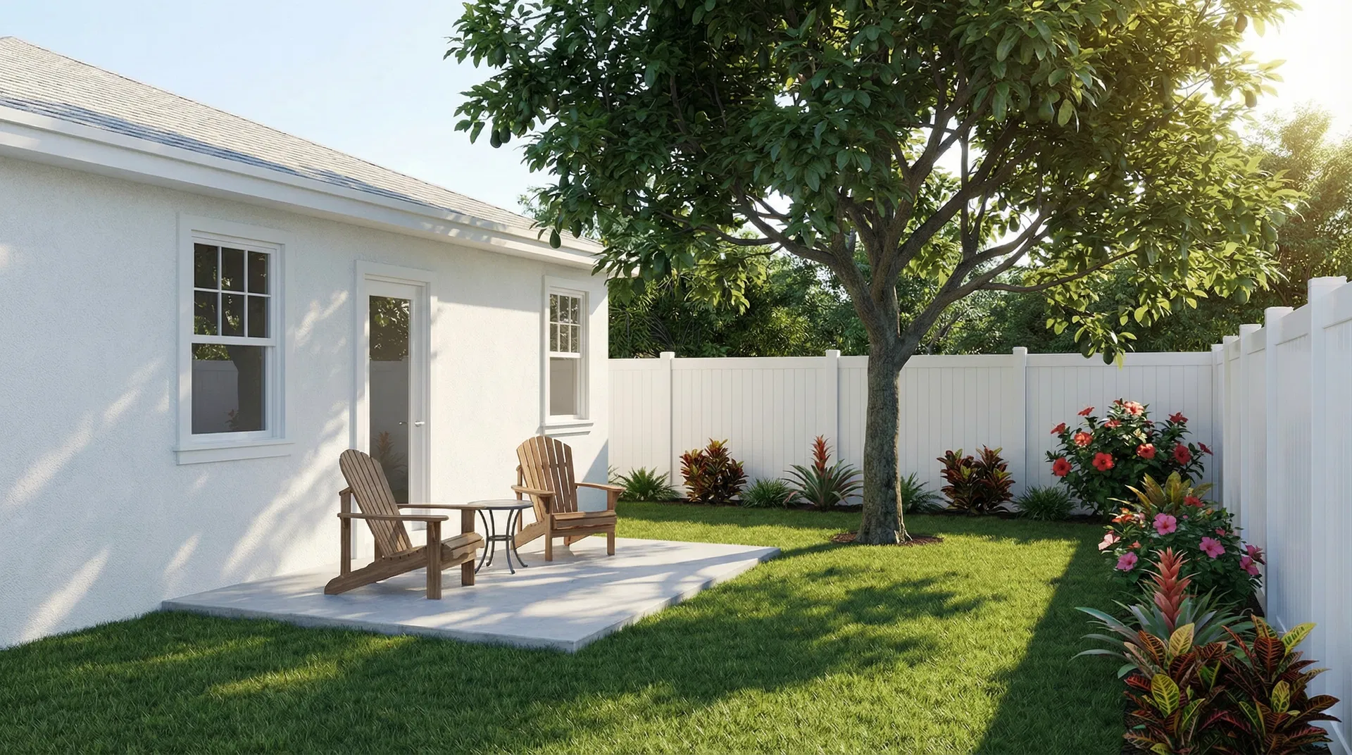 Private Backyard with Patio