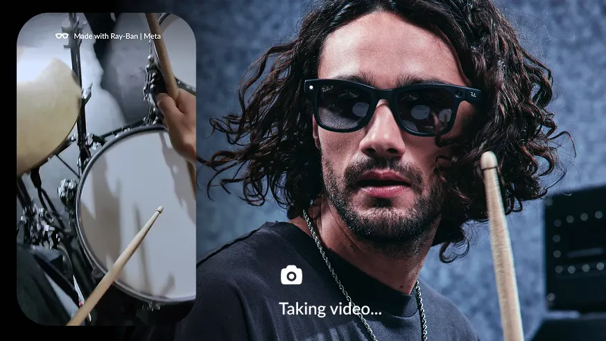 Ray-Ban Meta (G2) Wayfarer Transitions® Cinza miniatura 2