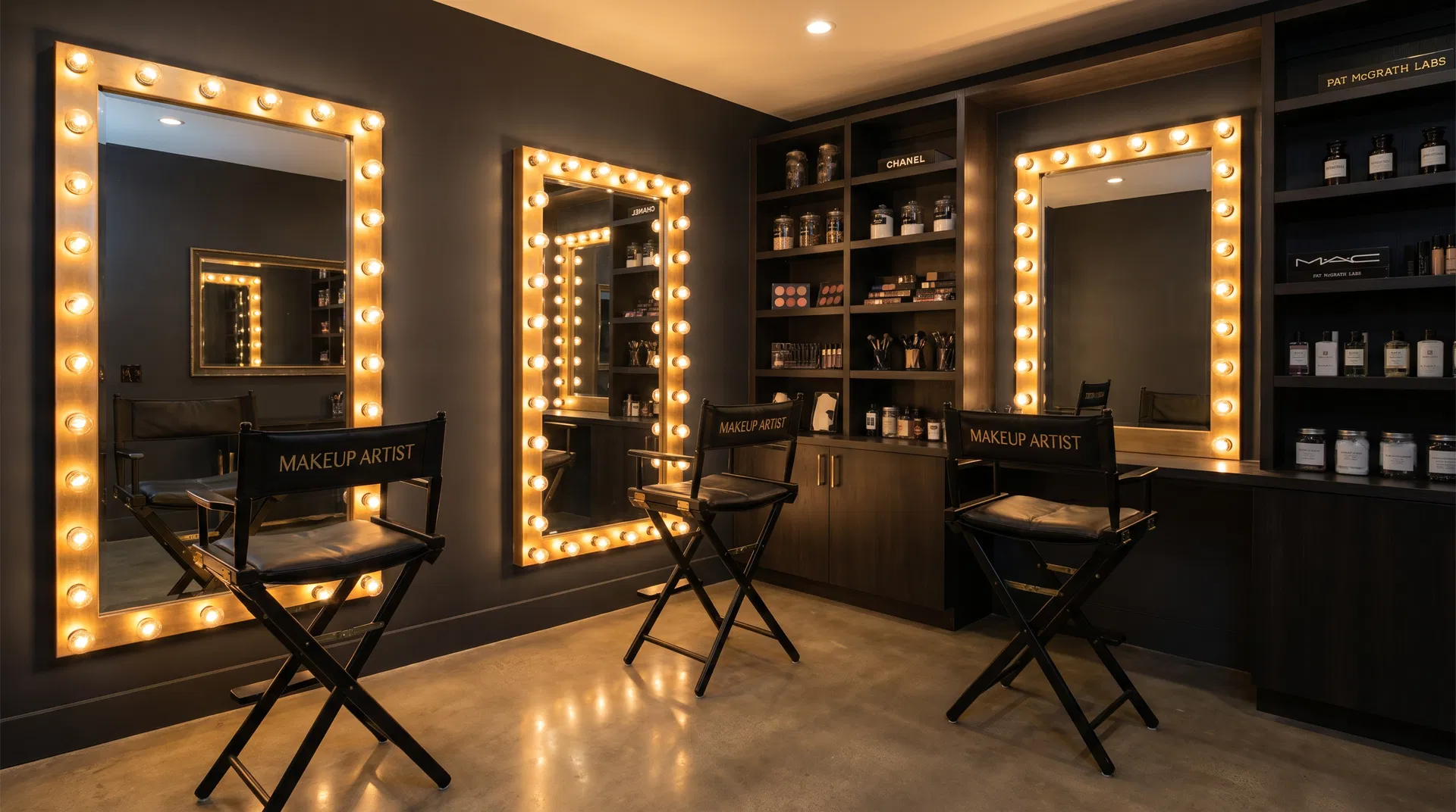 Professional Makeup Rooms