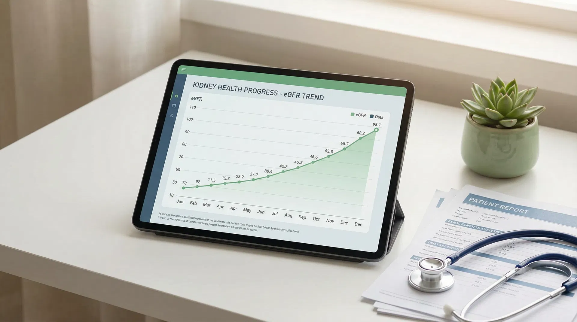 Kidney Health Progress — eGFR Trend