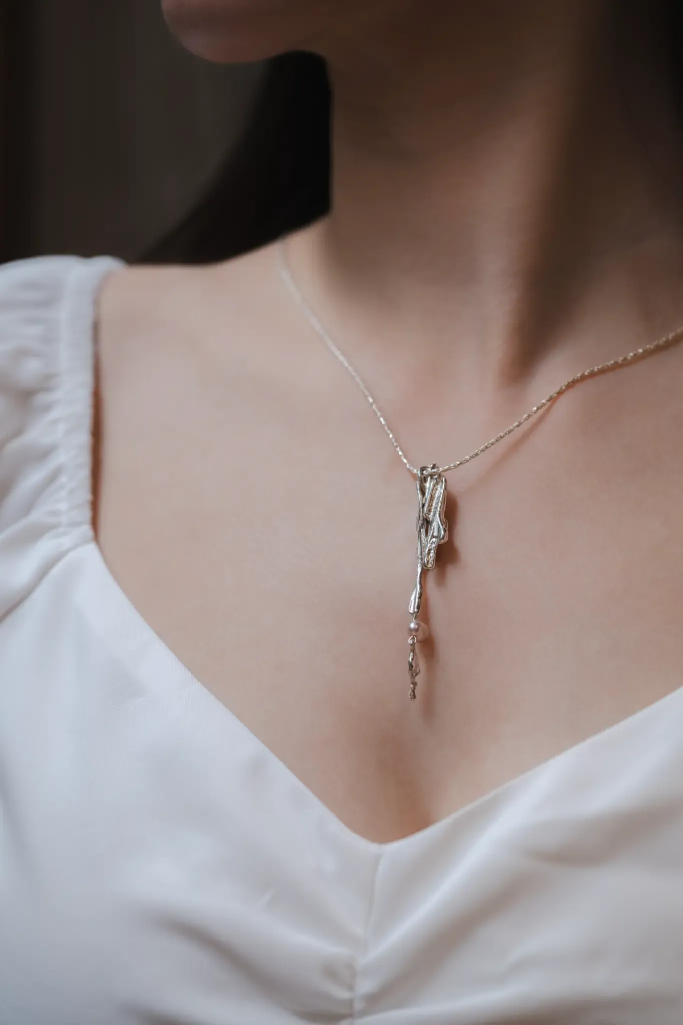 精緻銀飾項鍊 - 貓朵金工手作作品