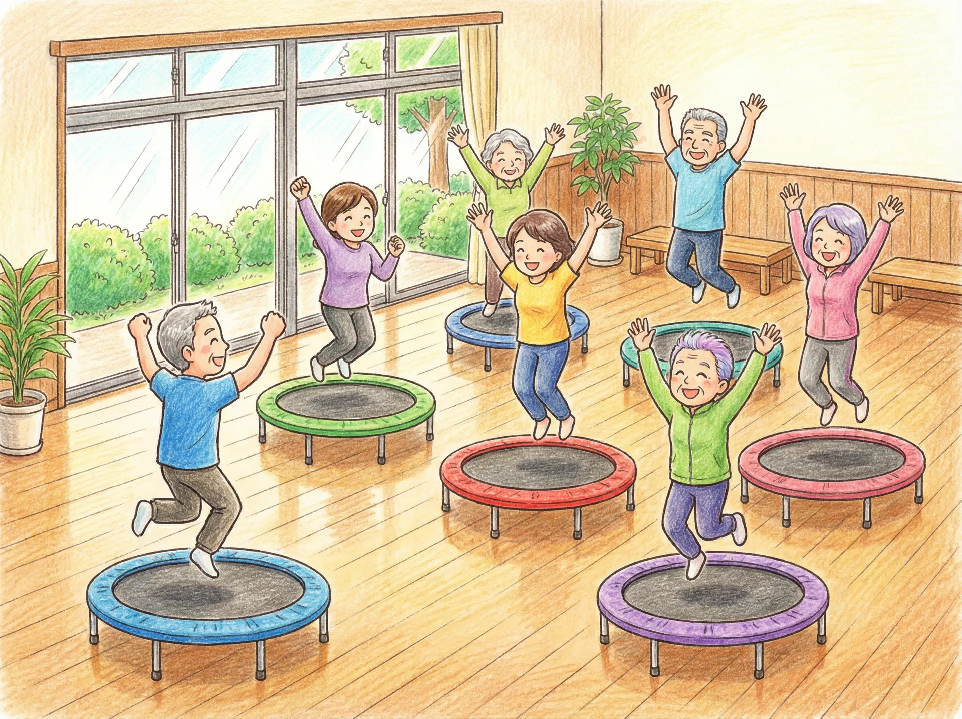 ミニトランポリン運動