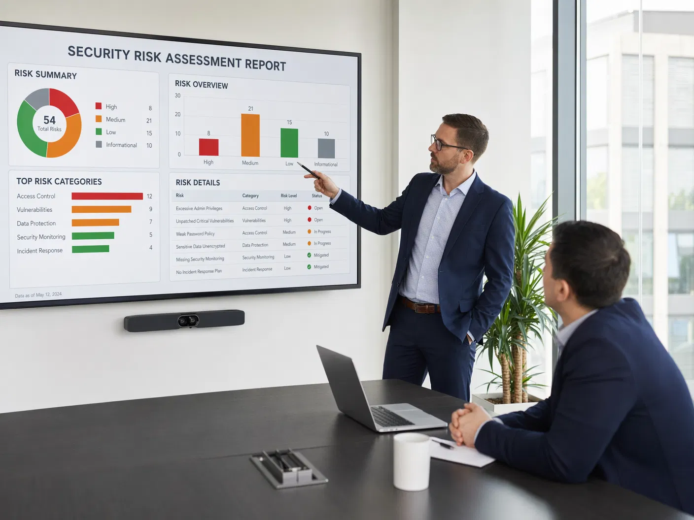 IT risk review in progress