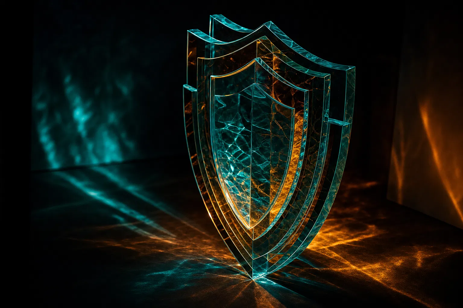 Cybersecurity protection shield representing B&R Computers threat monitoring services in Berks County PA