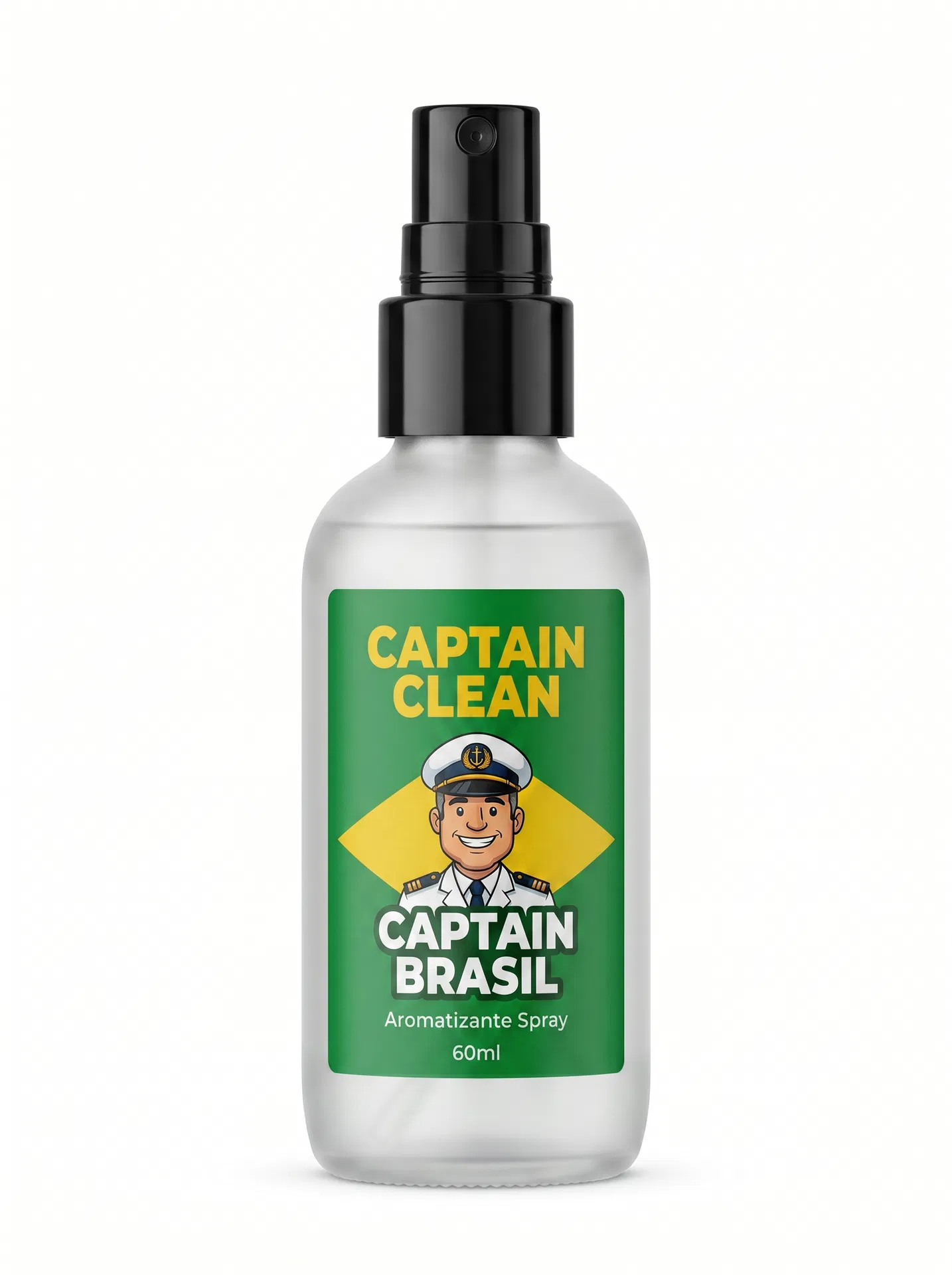 Spray Ambiente Captain Brasil — Spray Perfumador de Ambiente Captain Clean — Tropical — Manga, Maracujá e Bamboo
