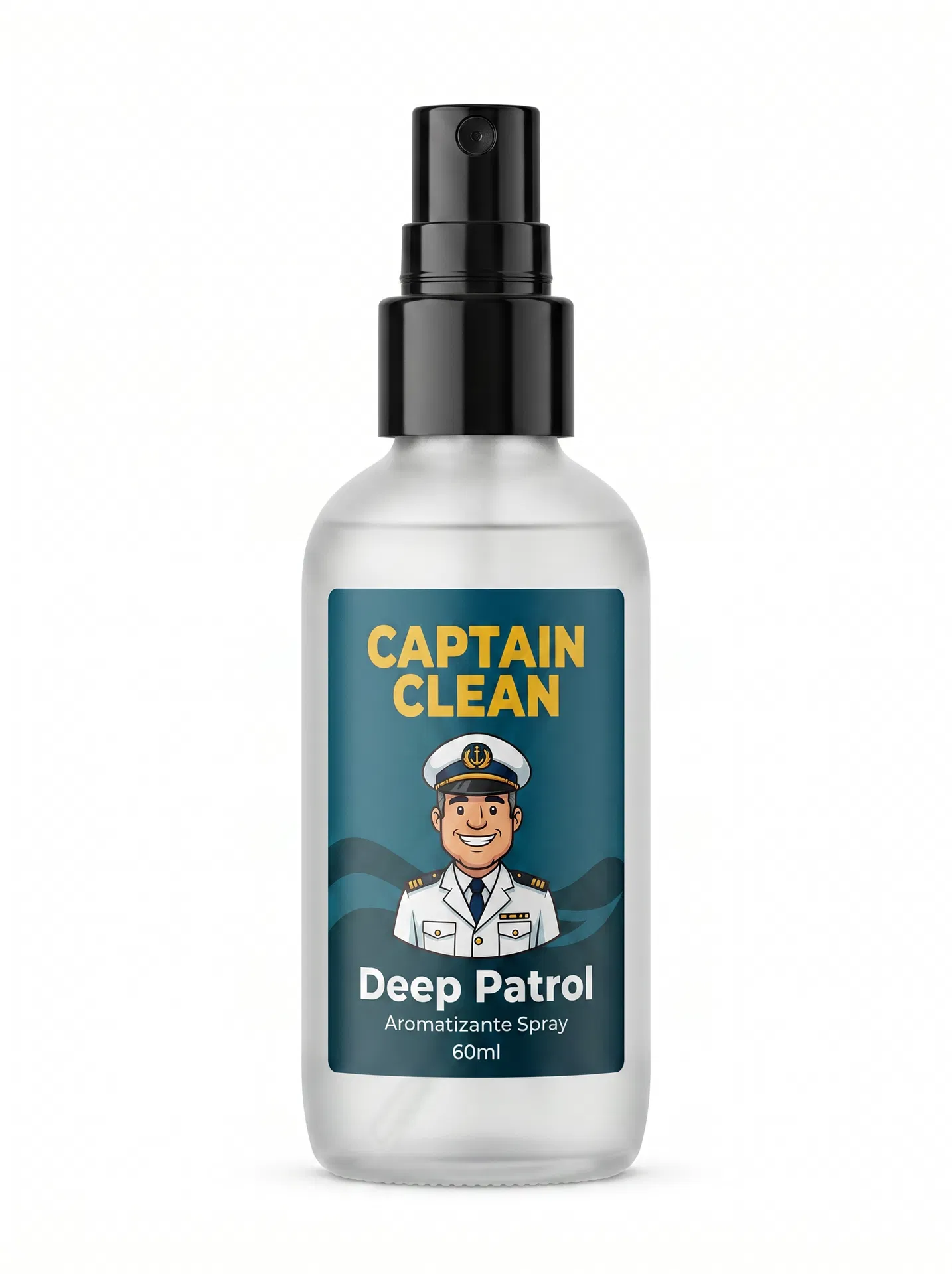 Spray Ambiente Deep Patrol — Spray Perfumador de Ambiente Captain Clean — Marinho — Oceano e Sal Marinho