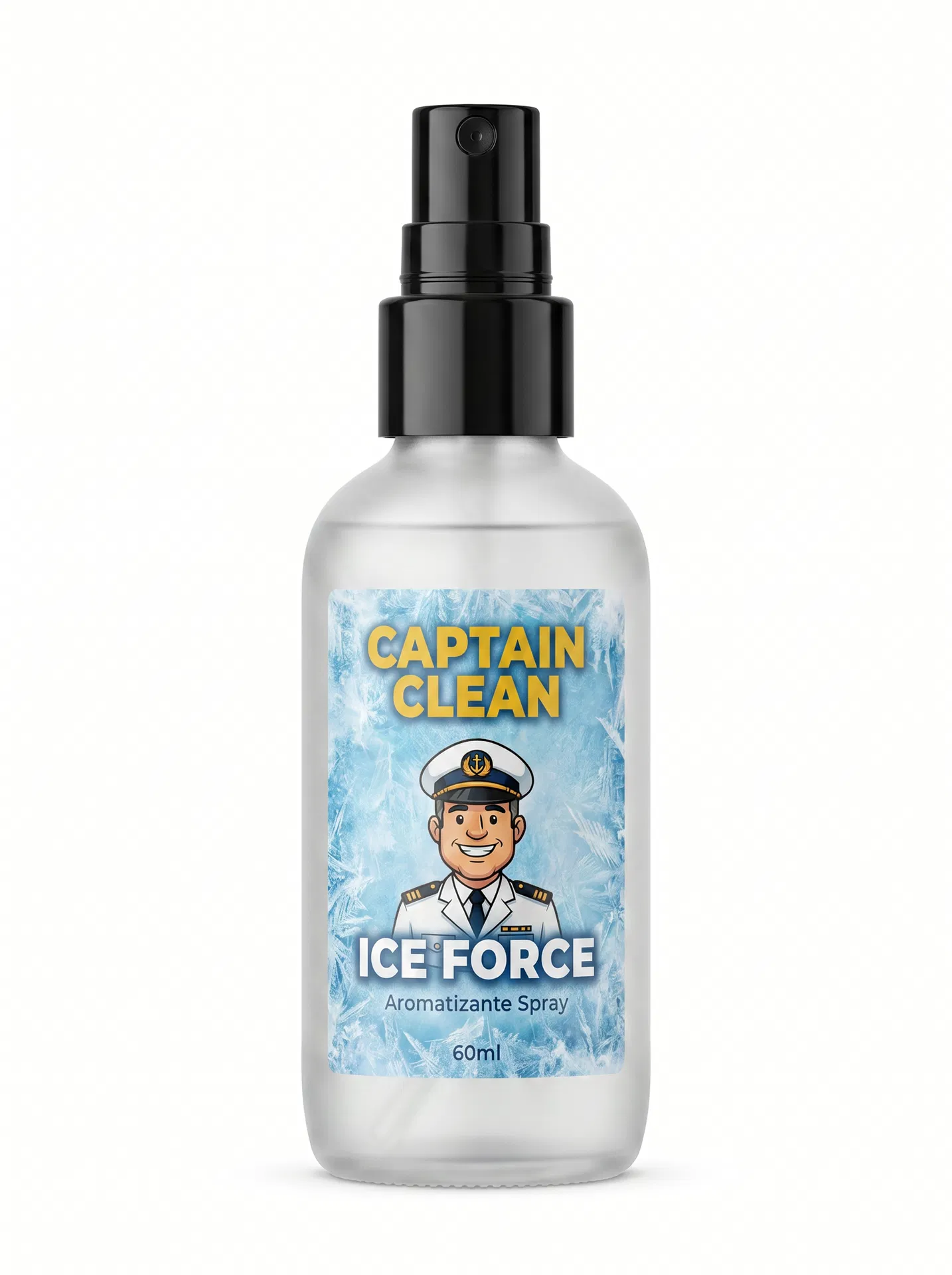 Spray Ambiente Ice Force — Spray Perfumador de Ambiente Captain Clean — Gelado — Menta e Ozônio