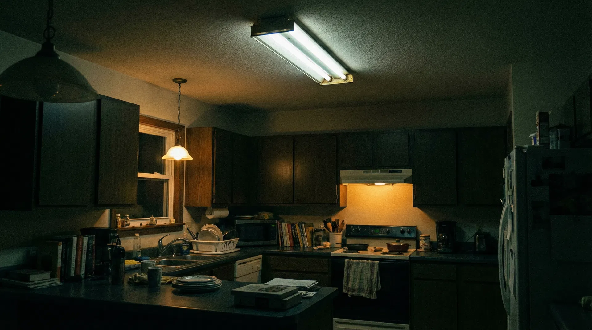 Residential Kitchen Lighting - Before