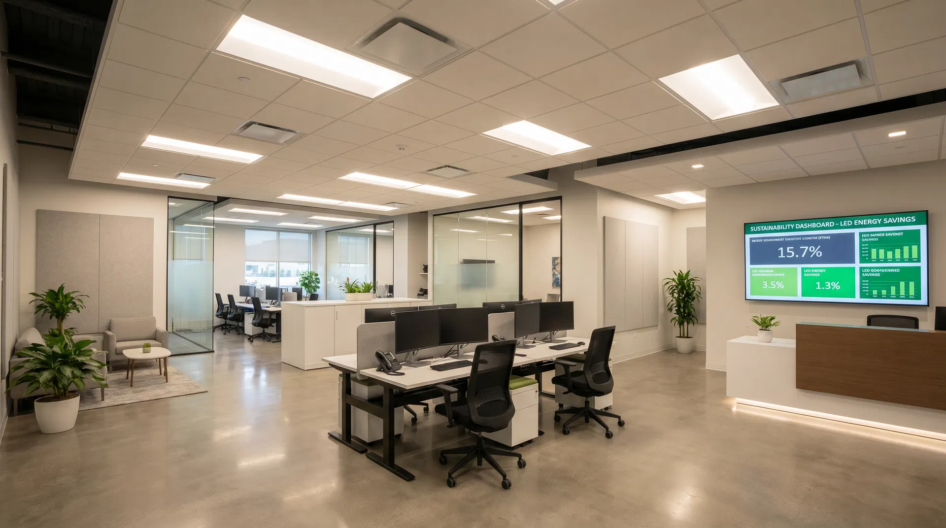 Corporate Office LED Retrofit - After