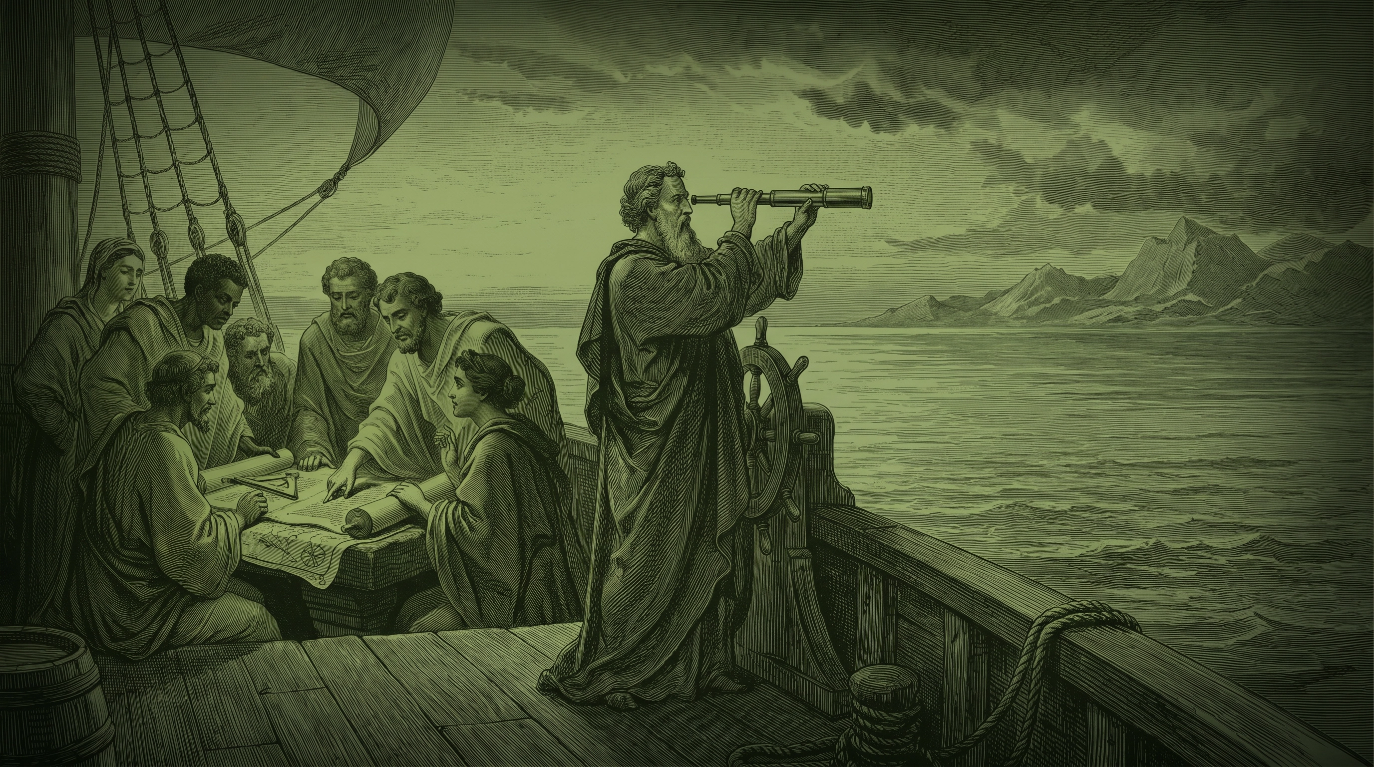 A navigator charting the course forward — strategic vision and collaborative leadership