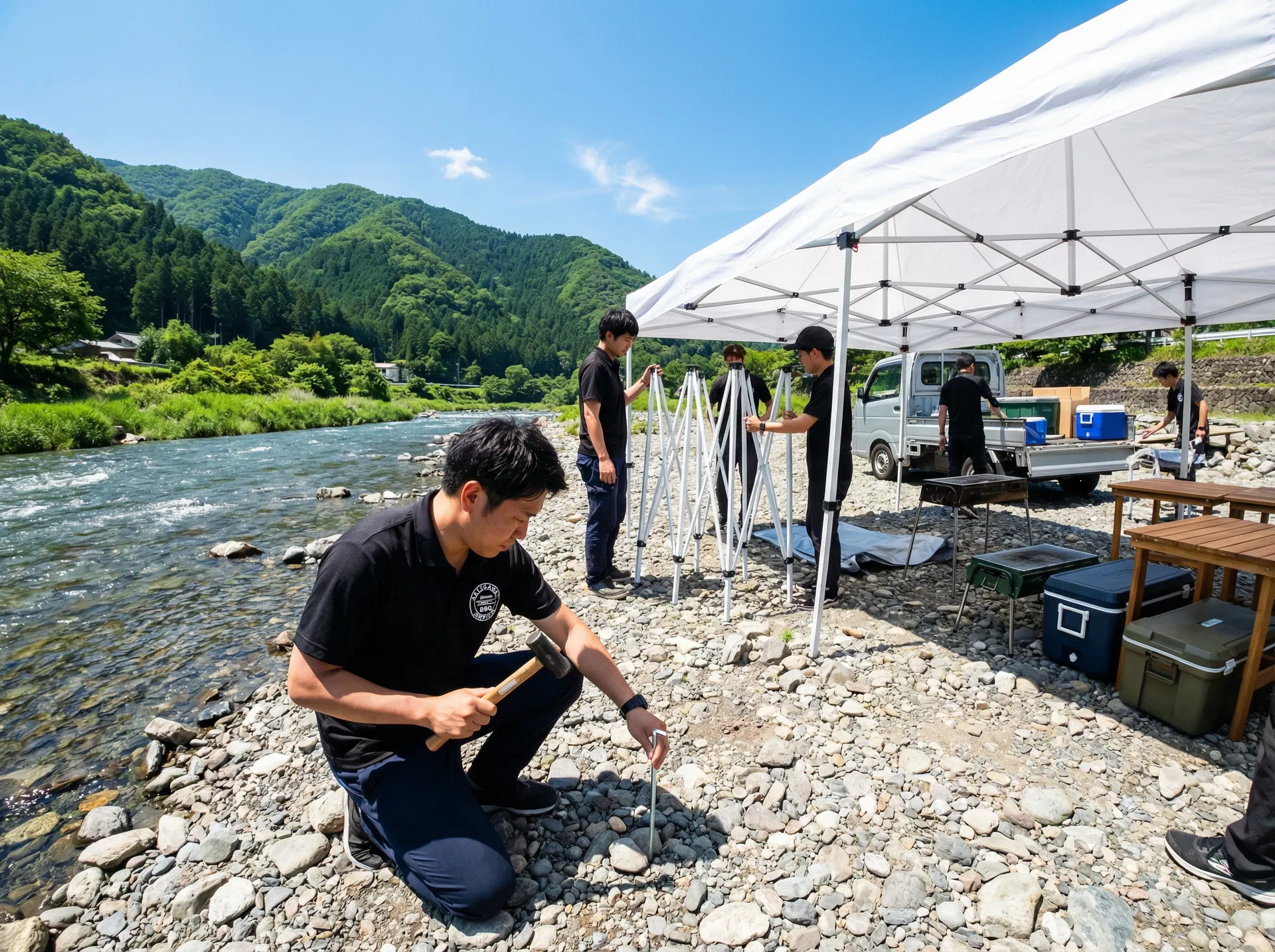 設営もぜんぶやります！