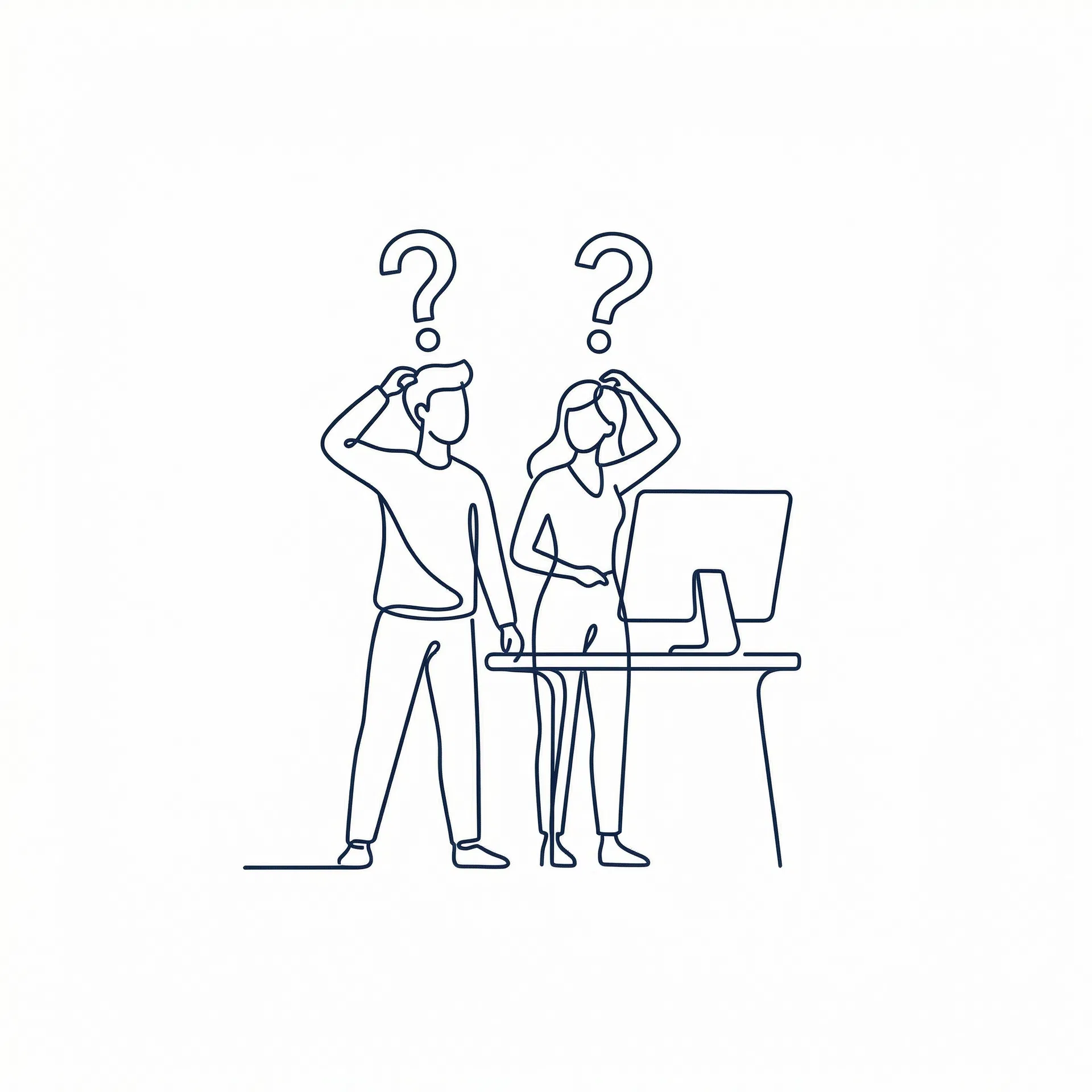 IT人材不足に苦労する中小企業のアイコン