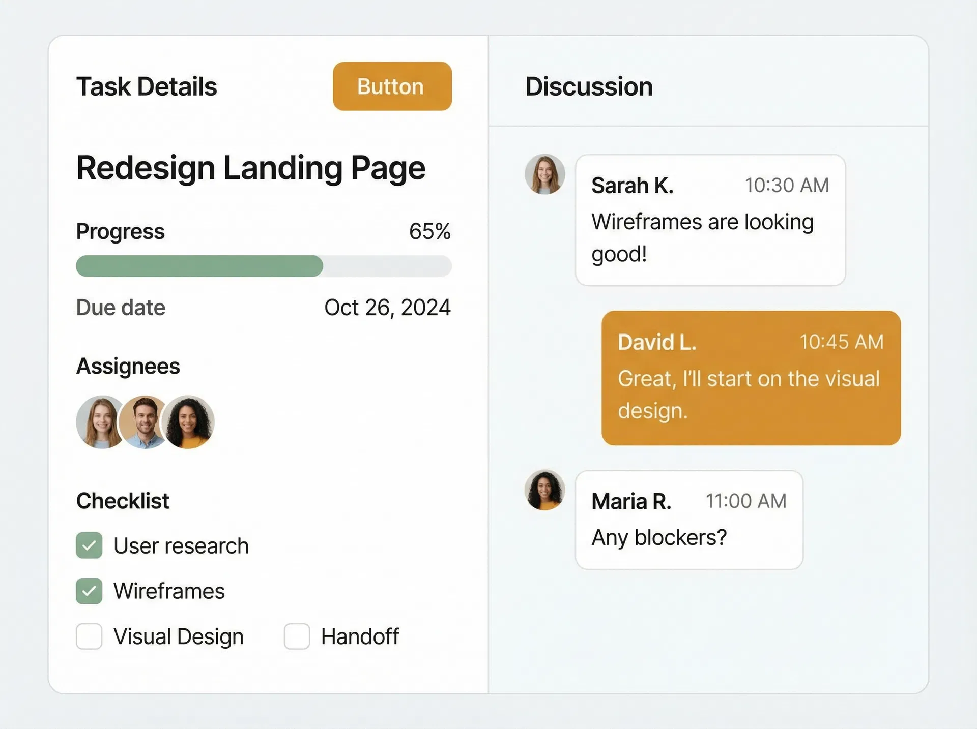 Team collaboration on project boards