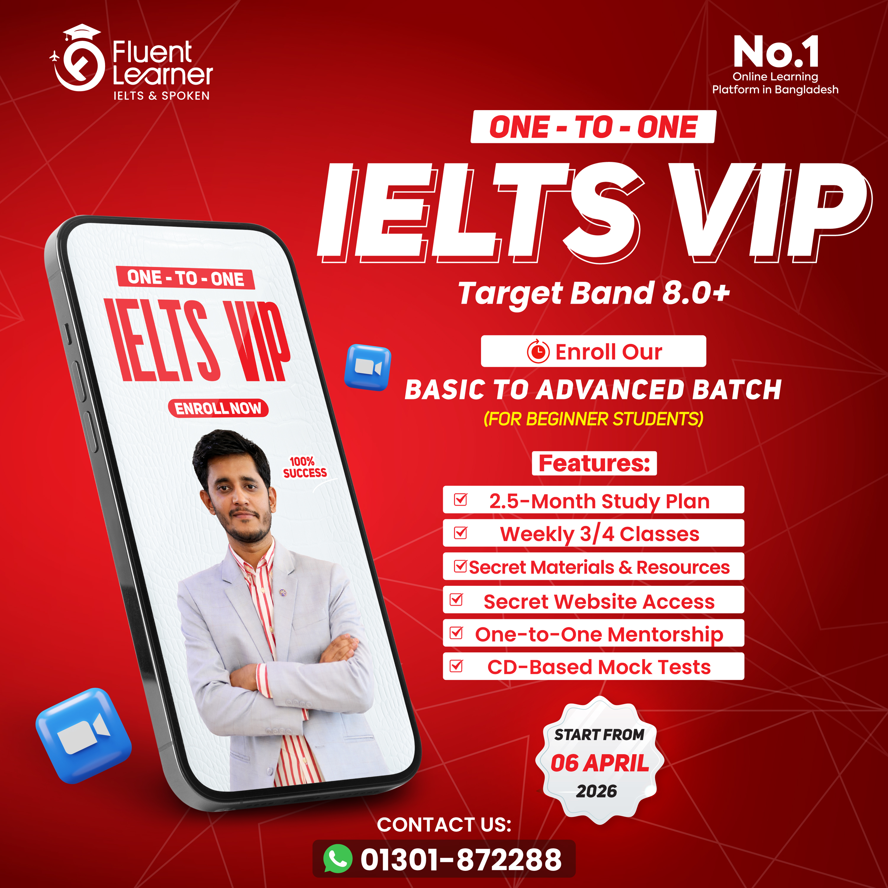 Basic to IELTS (From Zero Level to Fluent) কোর্সের ছবি