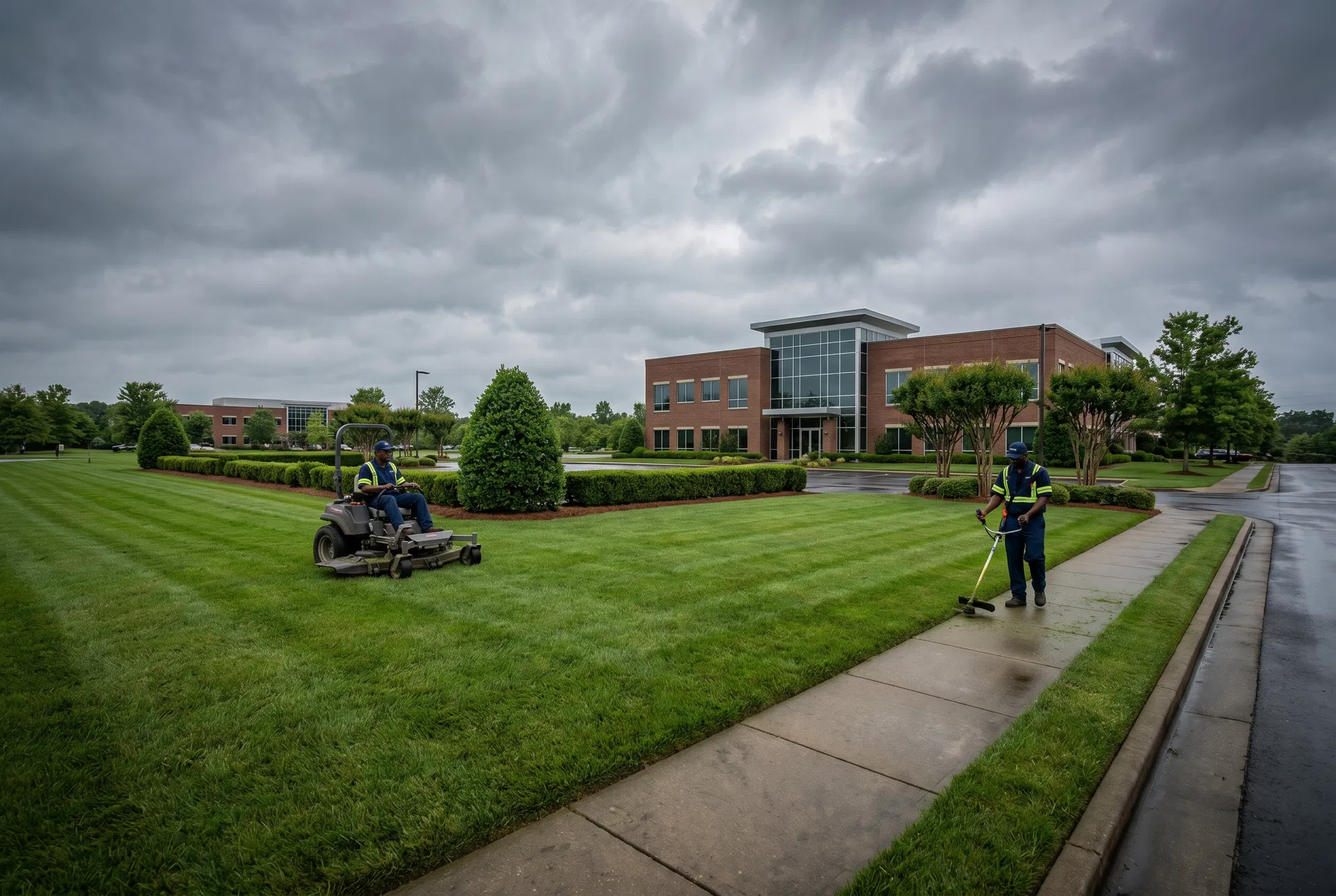Commercial lawn care
