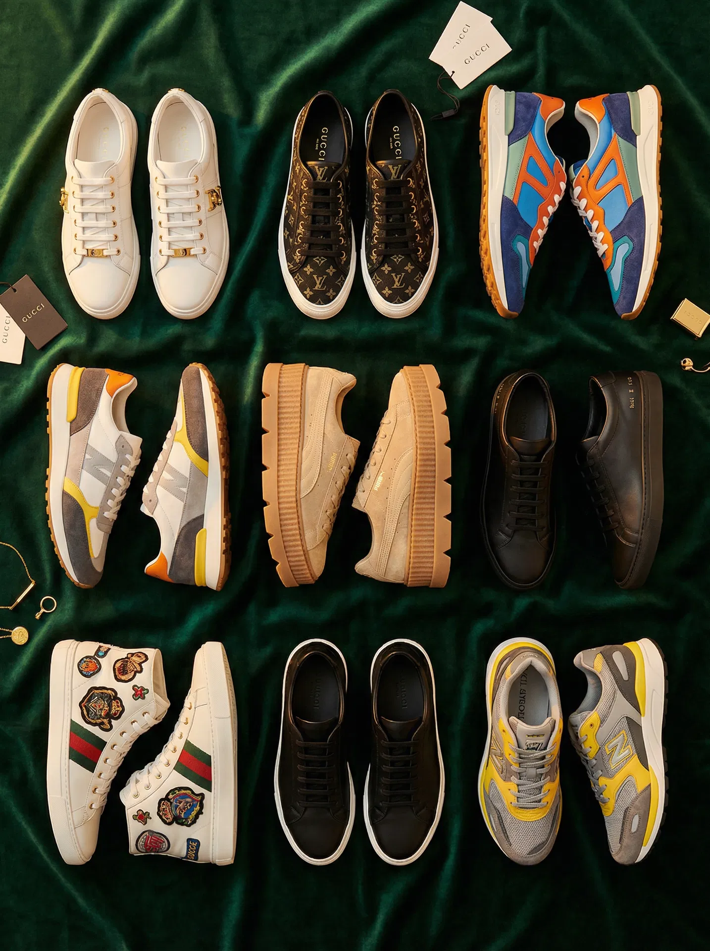 Variedade de marcas e grifes