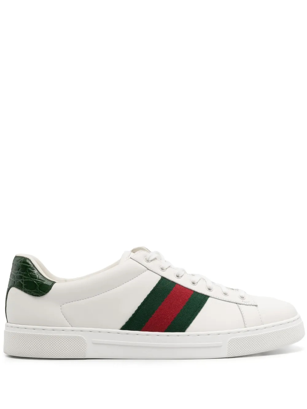 Tênis Gucci Ace de couro