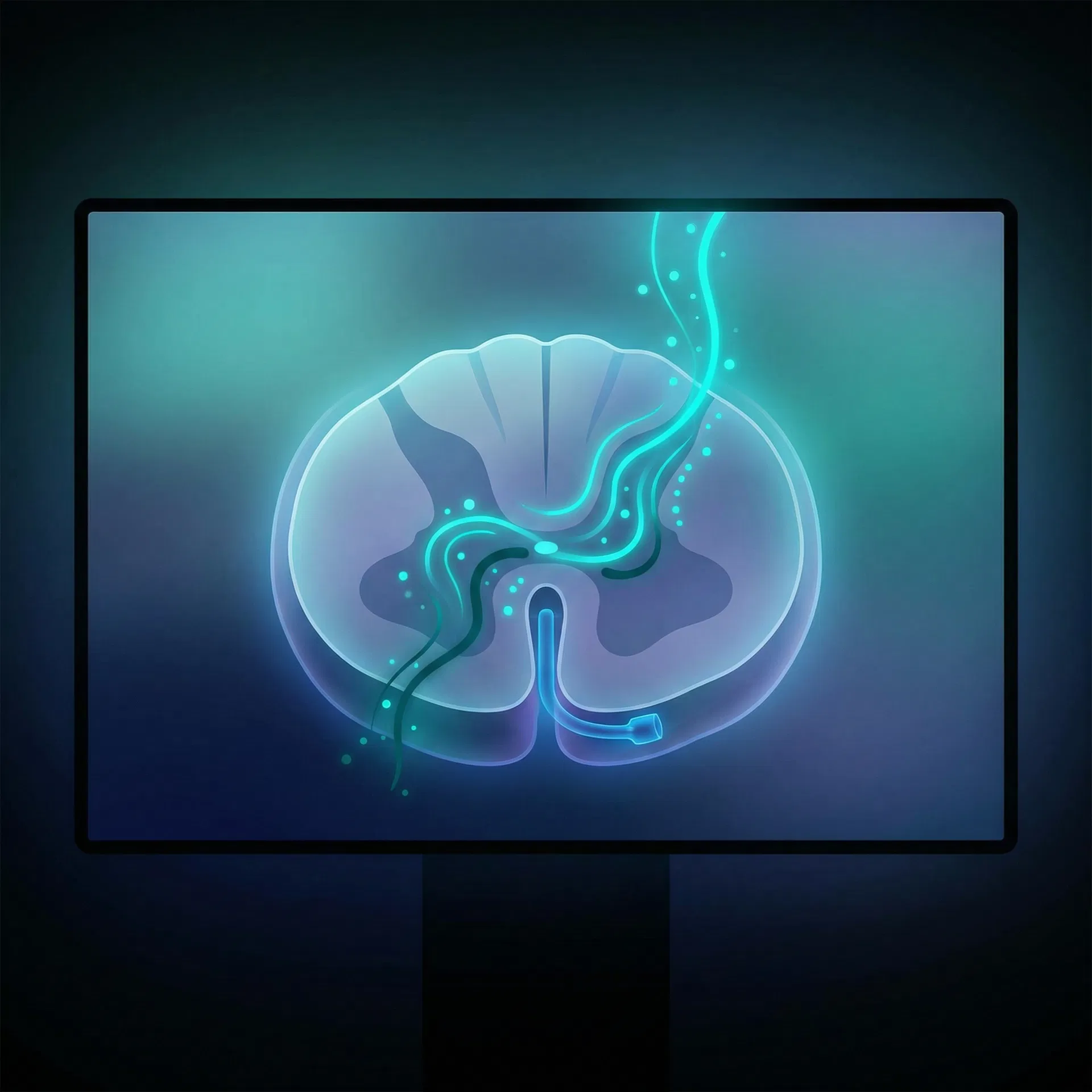 脊髓作用机制示意图